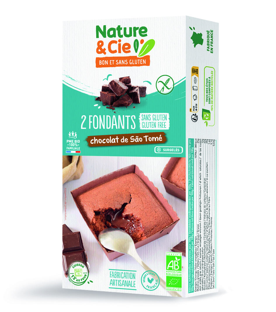 Nature & Cie Fondant au chocolat sans gluten & bio 240g